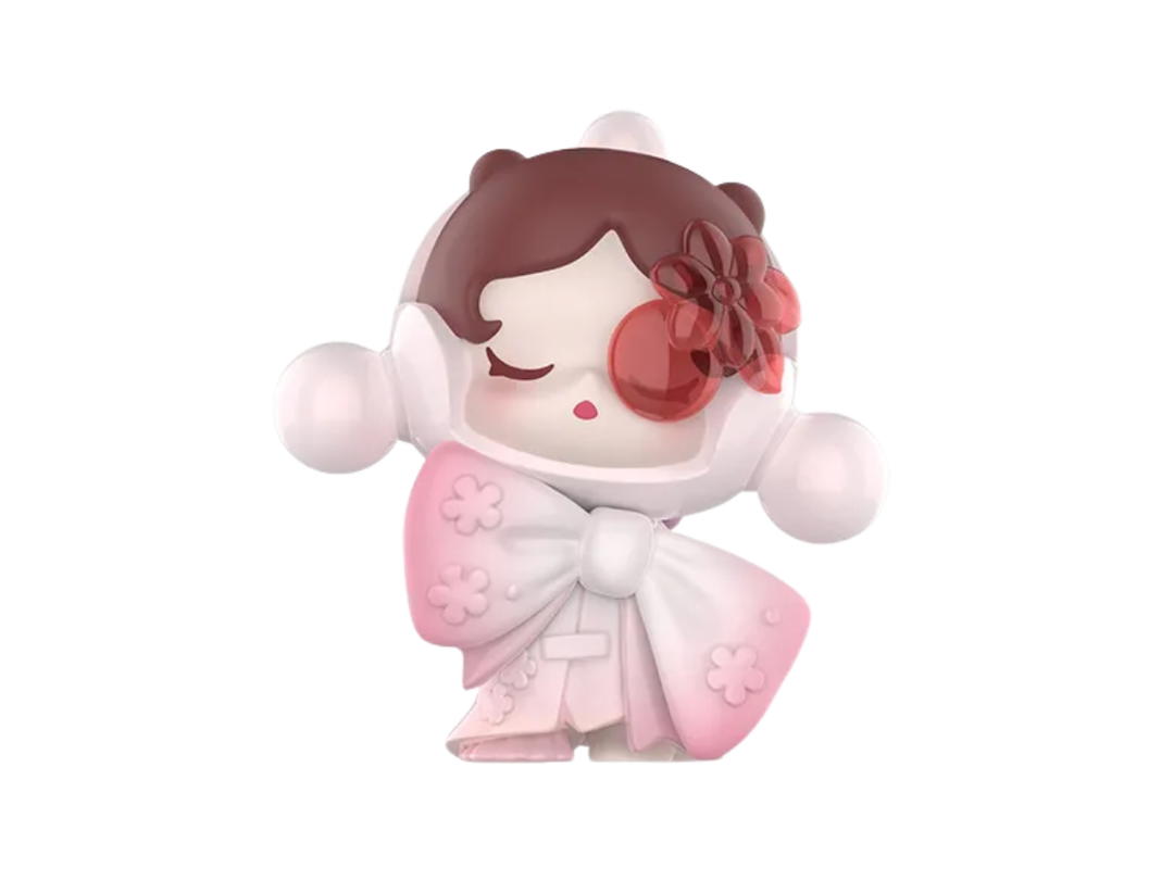 Pop Mart (เช็คการ์ด) Pop Mart Skullpanda Like A Flower (Secret Edition) Pop Bean Going Outing With Me Series Multicolor