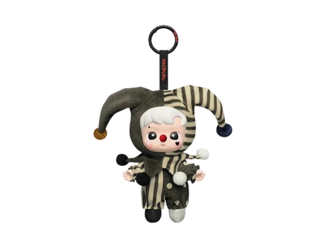 Pop Mart (เช็คการ์ด) Pop Mart Silver Mist Clown Why So Serious Series-vinyl Plush Pendant Blind Box