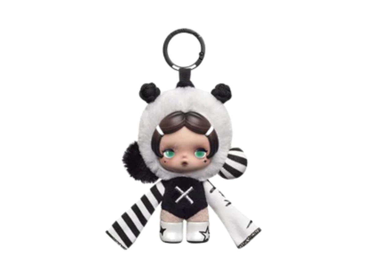 Pop Mart (เช็คการ์ด) Pop Mart Self Mode (Secret Edition) Skullpanda Off Mode Series Plush Doll Pendant