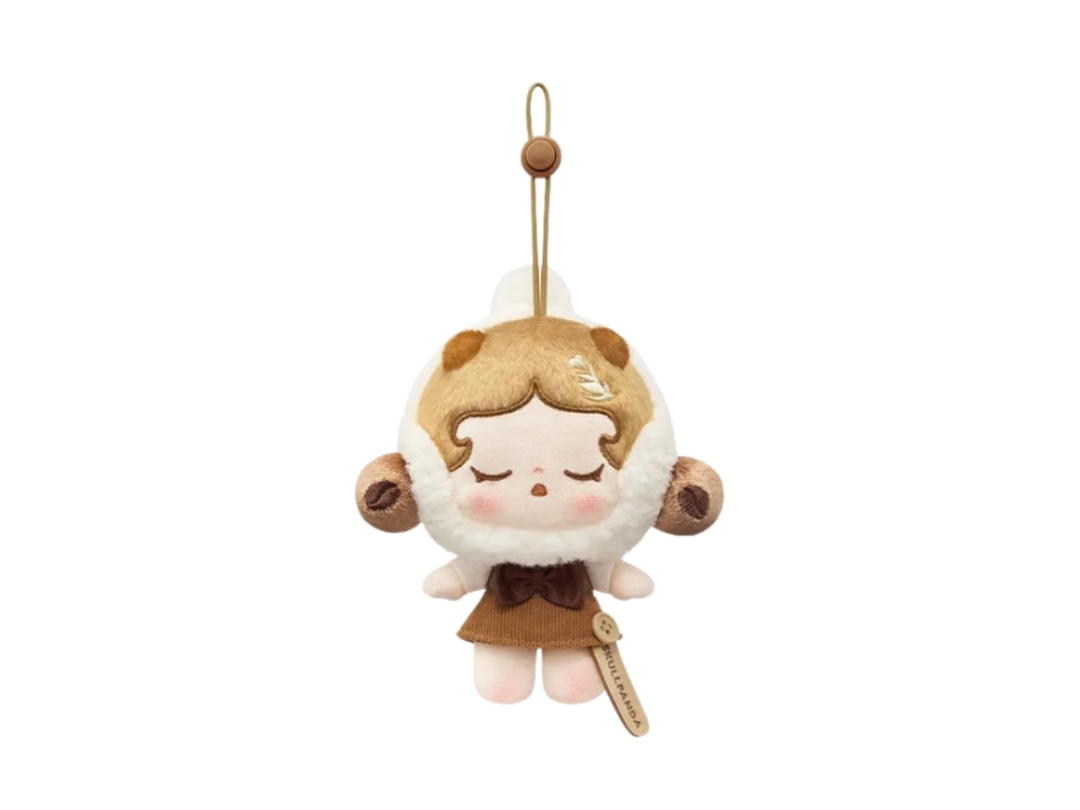 Pop Mart (เช็คการ์ด) Pop Mart Skullpanda Specialty Barista Pop Bean Coffee Factory Series-Plush Pendant