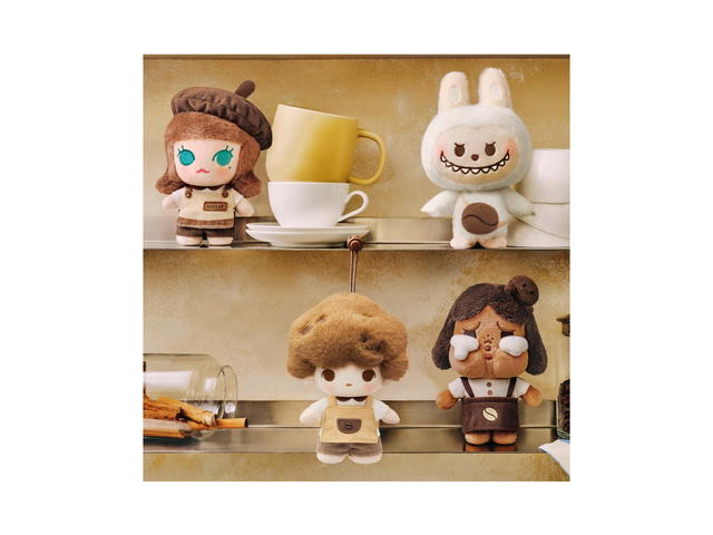 Pop Mart (เช็คการ์ด) Pop Mart Skullpanda Specialty Barista Pop Bean Coffee Factory Series-Plush Pendant - view 3