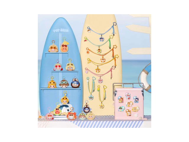 Pop Mart (เช็คการ์ด) Pop Mart Skullpanda Summer Heartbeat Pop Bean Island Vacation Series Earphone Case - view 3