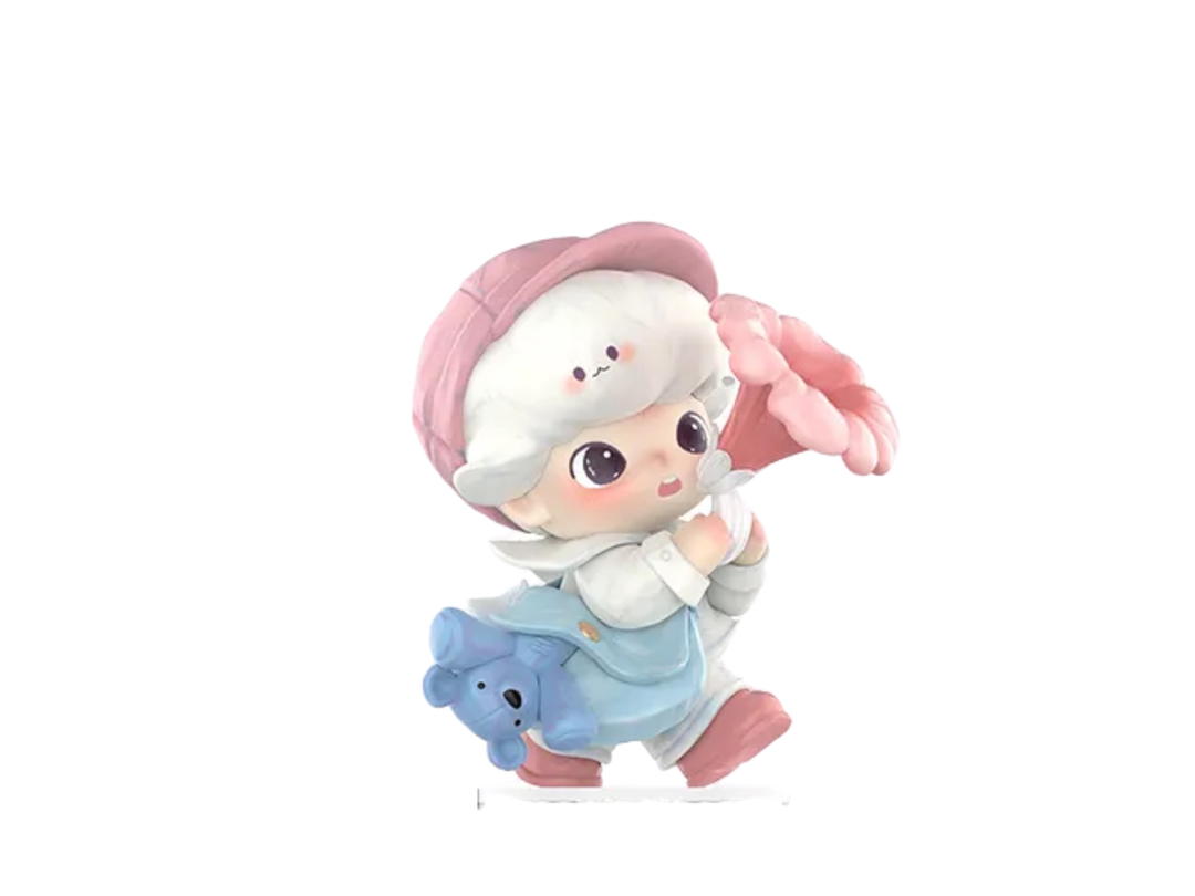 Pop Mart (เช็คการ์ด) Pop Mart Spring's Trumpet  DIMOO Moments in Bloom Series Figures