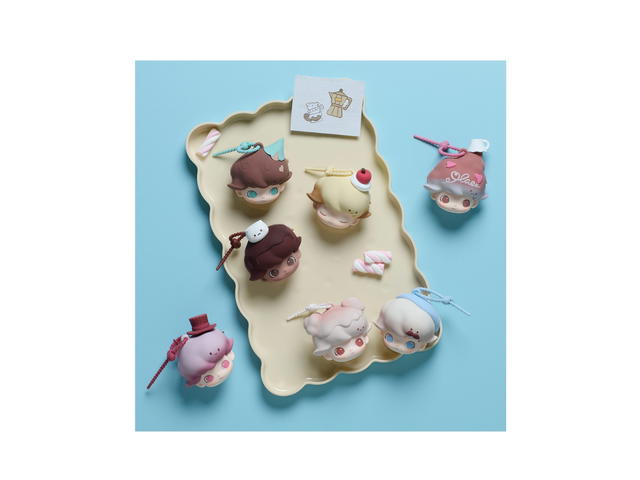 Pop Mart (เช็คการ์ด) Pop Mart Share Together (Secret Edition) Dimoo Crush On Coffee Series-Earphone Case Blind Box - view 3