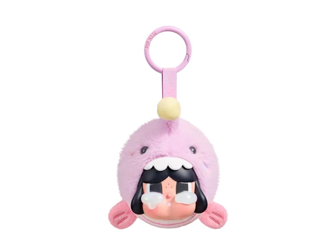 Pop Mart (เช็คการ์ด) Pop Mart The Anglerfish CRYBABY Cry Me An Ocean Series- Vinyl Plush Pendant Blind Box