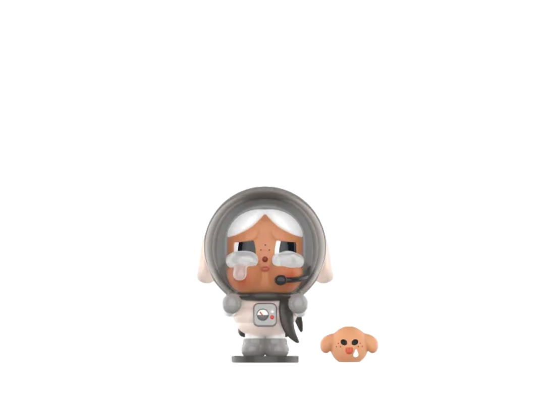 Pop Mart (เช็คการ์ด) Pop Mart The First Boy on the Moon Crybaby Crying To The Moon Series Figures