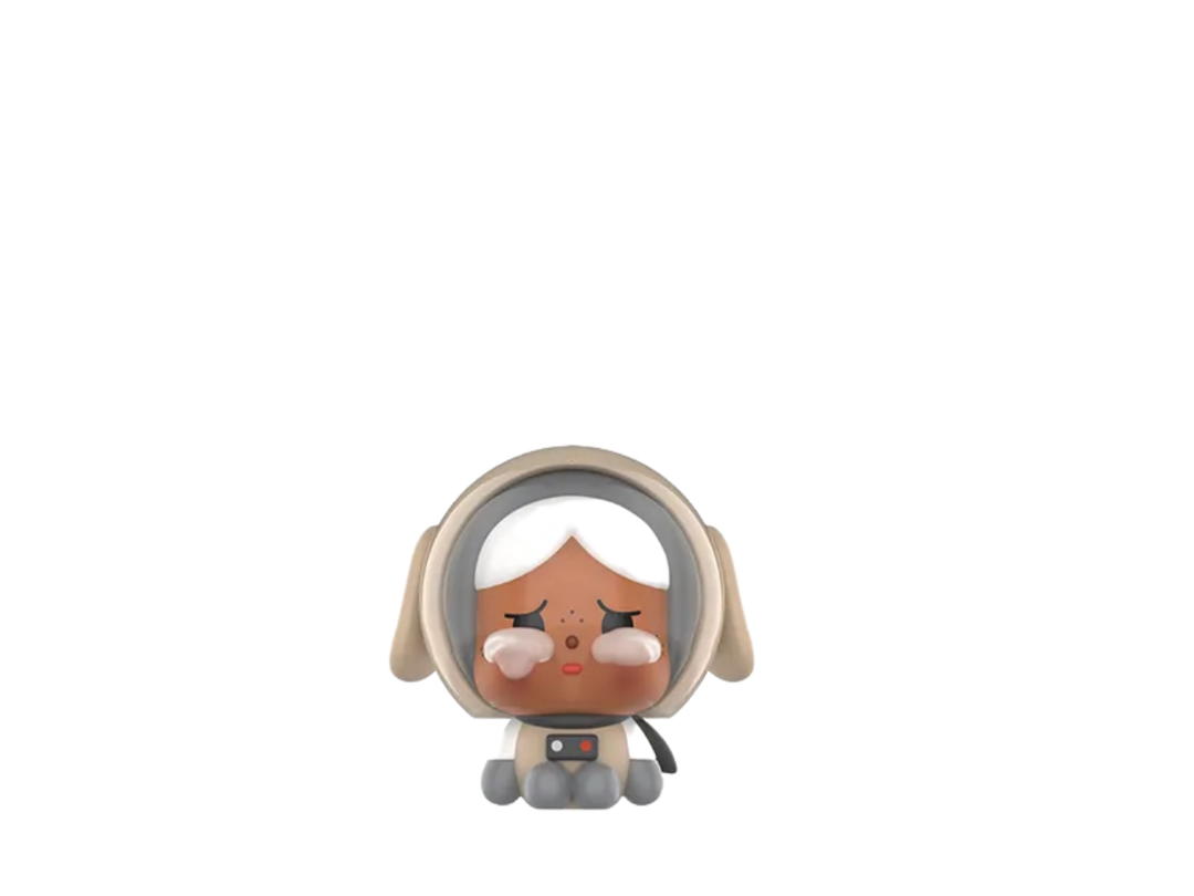 Pop Mart (เช็คการ์ด) Pop Mart The First Boy on the Moon-Mini Crybaby Crying To The Moon-Sitting Series Figures