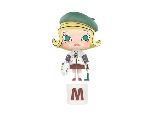Pop Mart (เช็คการ์ด) Pop Mart The First MOLLY (Green) (Secrete Edition) Molly Scenery Along The Way 20th Anniversary Series Figures - view 1