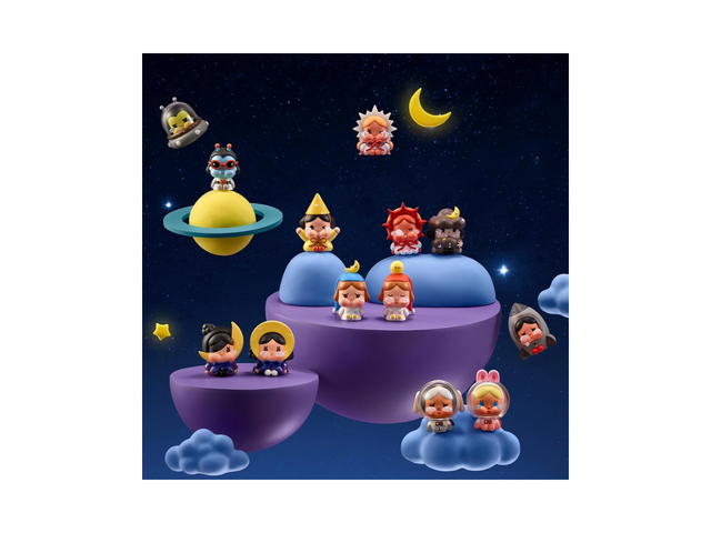 Pop Mart (เช็คการ์ด) Pop Mart The Half Moon -Mini Crybaby Crying To The Moon-Sitting Series Figures - view 3