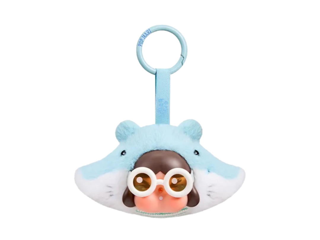 Pop Mart (เช็คการ์ด) Pop Mart The Manta Ray CRYBABY Cry Me An Ocean Series- Vinyl Plush Pendant Blind Box