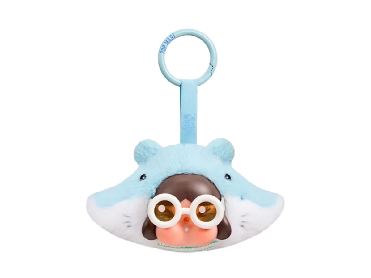 Pop Mart (เช็คการ์ด) Pop Mart The Manta Ray CRYBABY Cry Me An Ocean Series- Vinyl Plush Pendant Blind Box