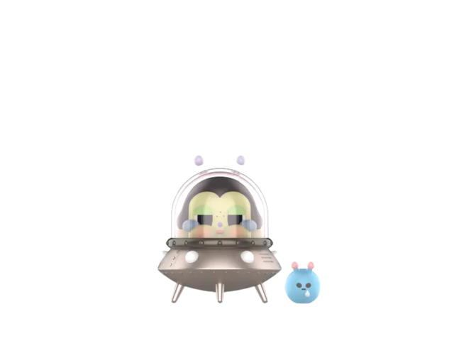 Pop Mart (เช็คการ์ด) Pop Mart The Moon Traveller Crybaby Crying To The Moon Series Figures - view 1