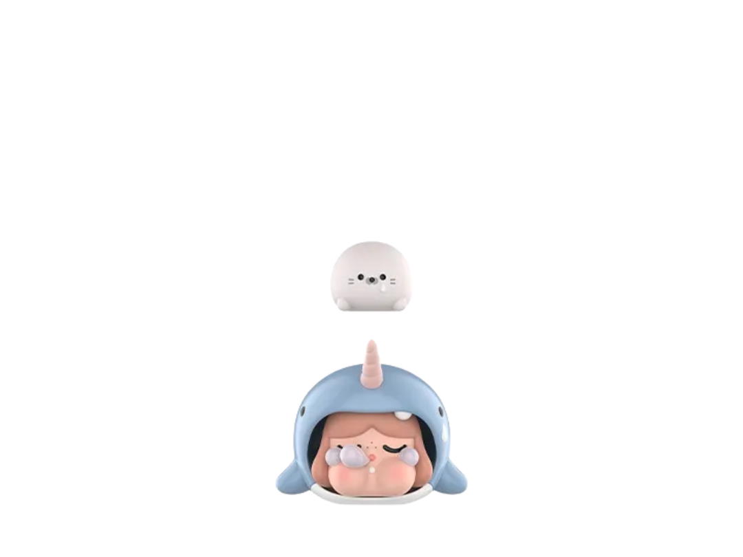 Pop Mart (เช็คการ์ด) Pop Mart The Narwhal CRYBABY Cry Me an Ocean Series Figures
