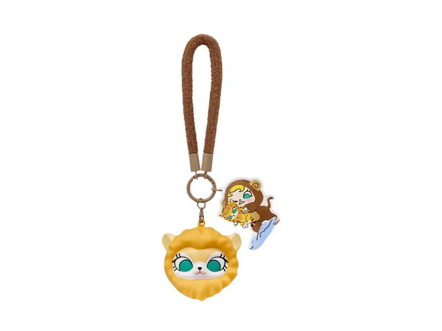 Pop Mart (เช็คการ์ด) Pop Mart The New King (Secret Edition) Baby Molly & Baby Tabby Series-Pinch Pendant Blind Box Multicolor - view 1