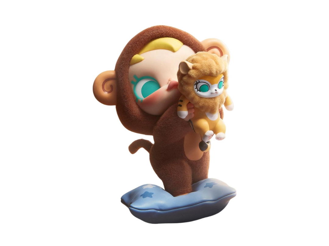Pop Mart (เช็คการ์ด) Pop Mart The New King (Secret Edition) Milk Lover (Baby Molly & Baby Tabby Series Fridge Magnet Blind Box) Multicolor