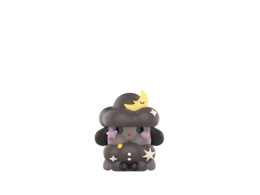 Pop Mart (เช็คการ์ด) Pop Mart The Night Sky -Mini Crybaby Crying To The Moon-Sitting Series Figures