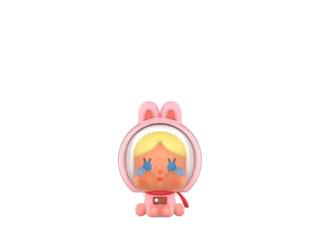Pop Mart (เช็คการ์ด) Pop Mart The Rabbit on the Moon-Mini Crybaby Crying To The Moon-Sitting Series Figures