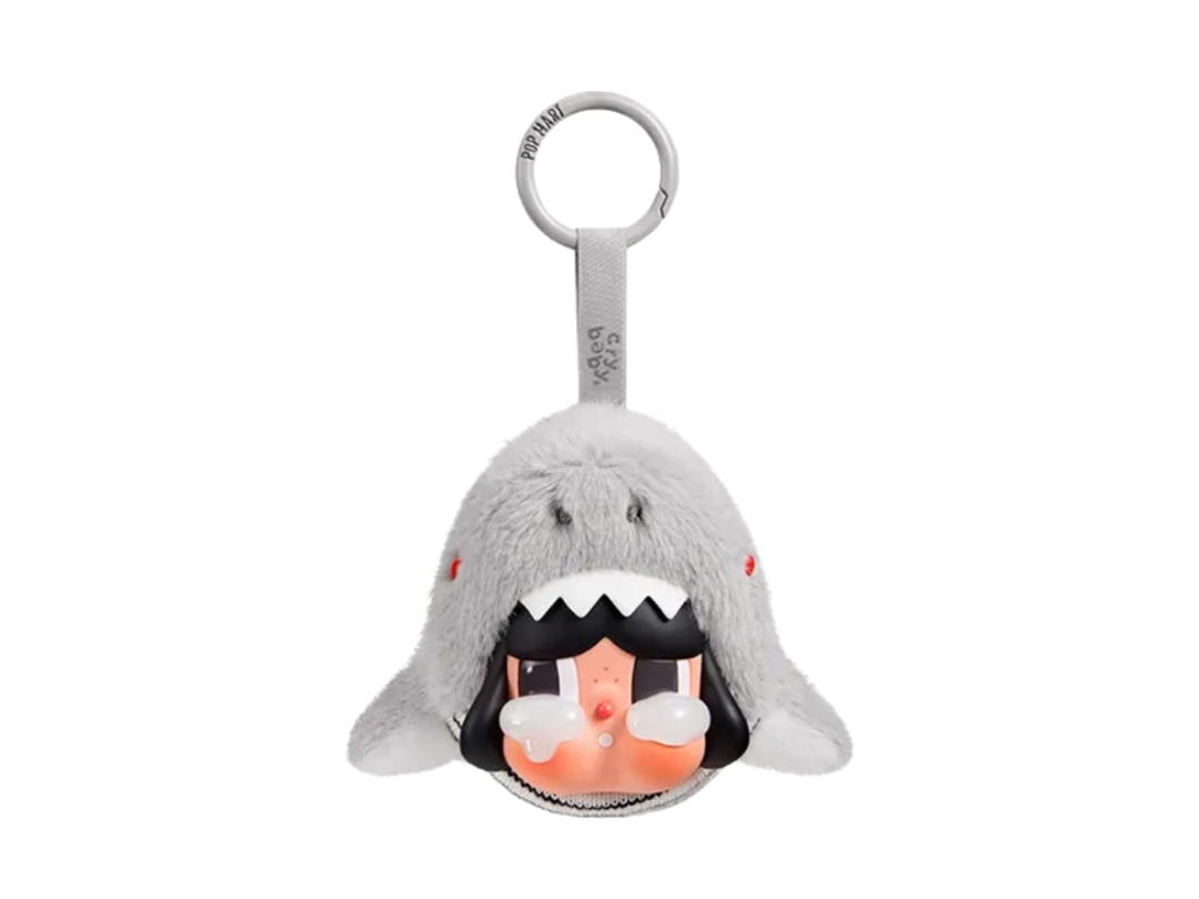 Pop Mart (เช็คการ์ด) Pop Mart The Shark CRYBABY Cry Me An Ocean Series- Vinyl Plush Pendant Blind Box