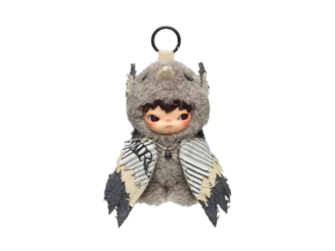 Pop Mart (เช็คการ์ด) Pop Mart The Tempered Aegis (Secret Edition) Hirono Mist Walker Series Plush Doll Pendant