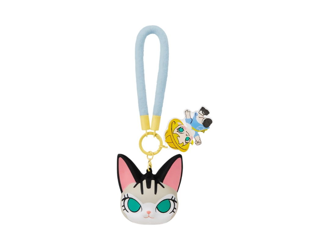 Pop Mart (เช็คการ์ด) Pop Mart Together To The Kindergarten Baby Molly & Baby Tabby Series-Pinch Pendant Blind Box Multicolor