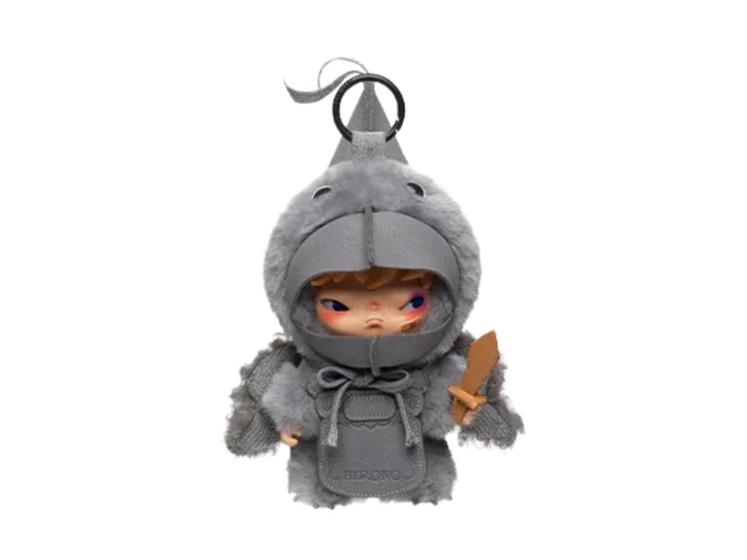 Pop Mart (เช็คการ์ด) Pop Mart The Unfallen Wing Hirono Mist Walker Series Plush Doll Pendant