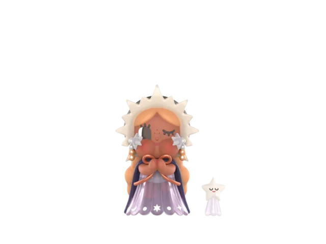 Pop Mart (เช็คการ์ด) Pop Mart The Wishing Star (Secret Edition) Crybaby Crying To The Moon Series Figures - view 1