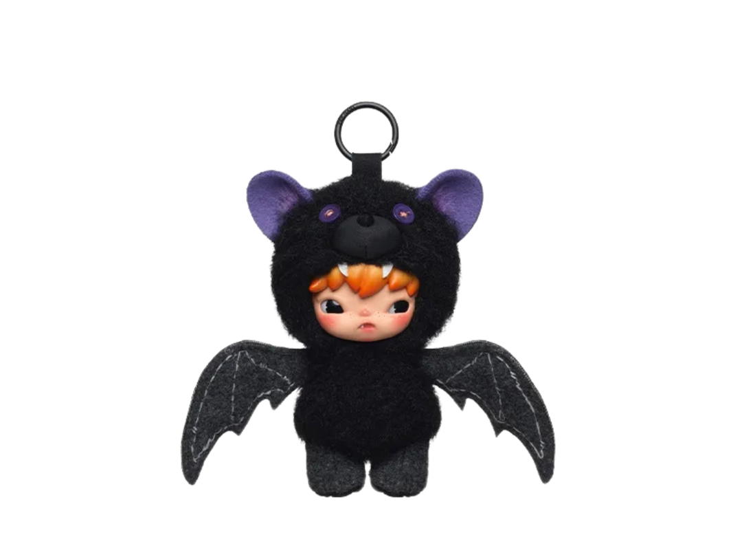 Pop Mart (เช็คการ์ด) Pop Mart Upside Down Hirono After Dark Series Plush Doll Pendant