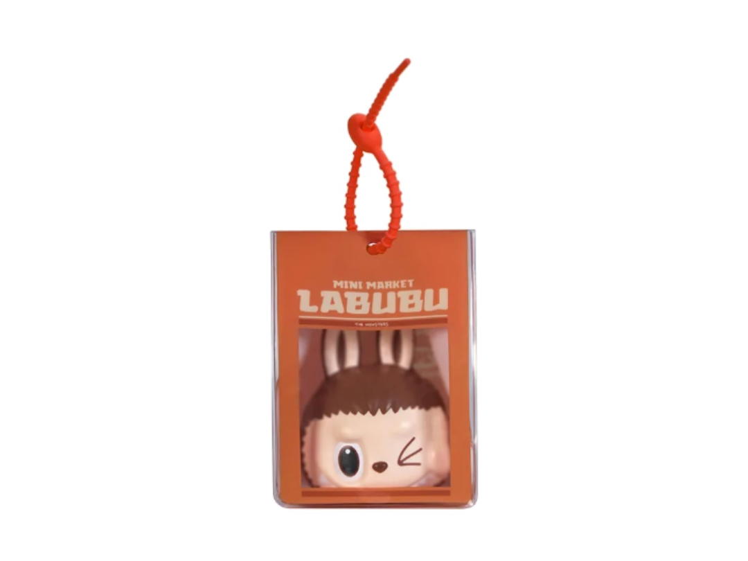 Pop Mart (เช็คการ์ด) Pop Mart Yakitori Labubu The Monsters Wacky Mart Series-Pinch Pendant Blind Box