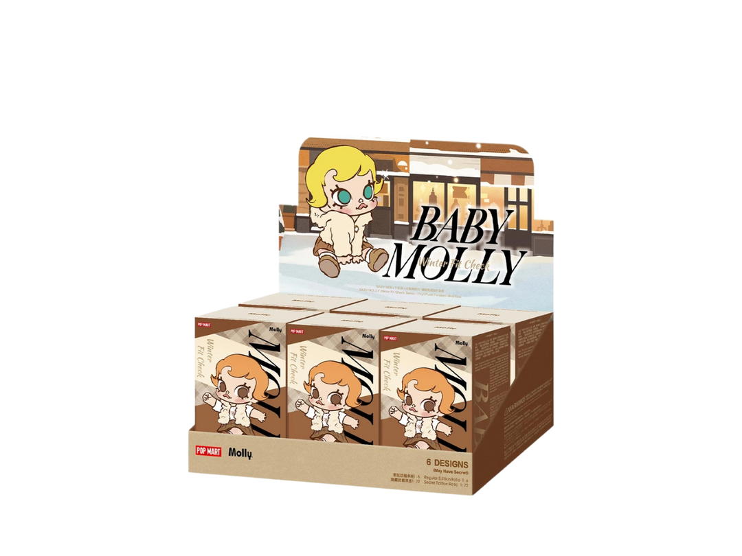 Pop Mart Pop Mart Baby Molly Winter Fit Check Series-Vinyl Plush Pendant Blind Box Whole Set