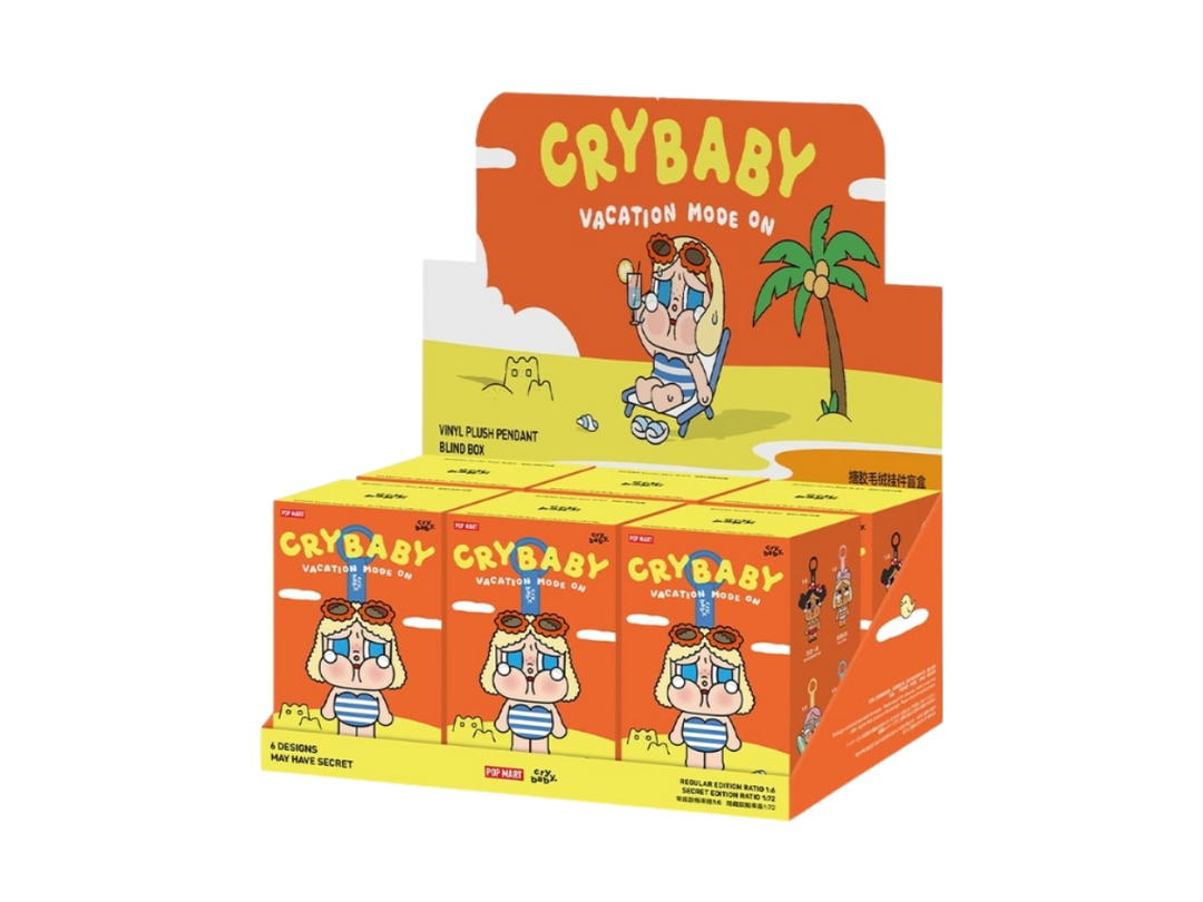 Pop Mart Pop Mart Crybaby Vacation Mode On Series-Vinyl Plush Pendant Blind Box Whole Set