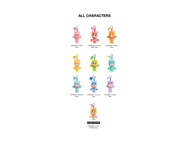 Pop Mart Pop Mart Crybaby X Care Bears Series - Vinyl Plush Pendant Blind Box Single Box - view 2