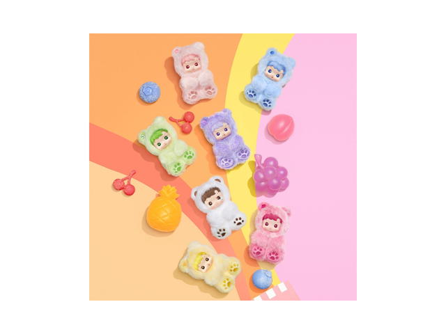 Pop Mart Pop Mart Hacipupu Gummy Bear Series-Vinyl Plush Pendant Blind Box Single Box - view 2