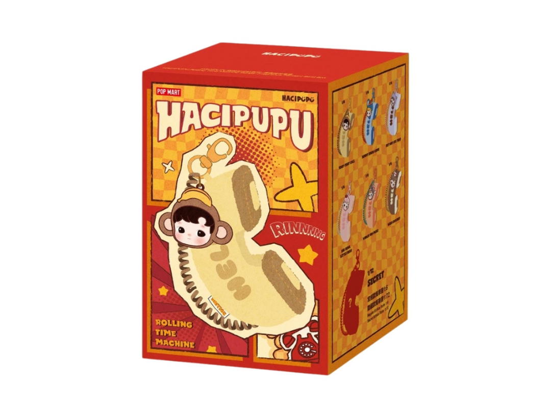 Pop Mart Pop Mart Hacipupu Rolling Time Machine Series-Fragrance Pendant Blind Box Single Box Multicolor
