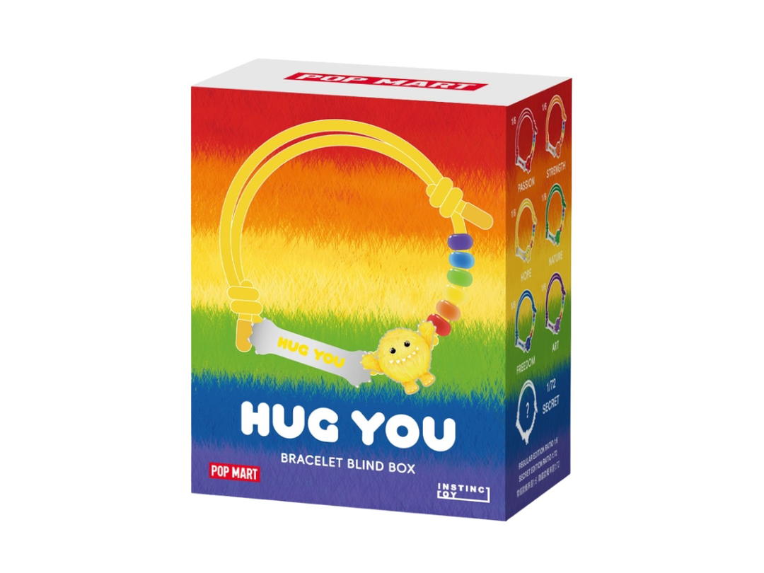 Pop Mart Pop Mart Instinctoy Hug You Series-Bracelet Blind Box Single Box Multicolor