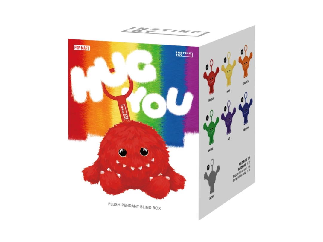 Pop Mart Pop Mart Instinctoy Hug You Series-Plush Pendant Blind Box Single Box