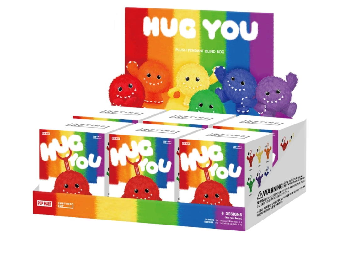 Pop Mart Pop Mart Instinctoy Hug You Series-Plush Pendant Blind Box Whole Set