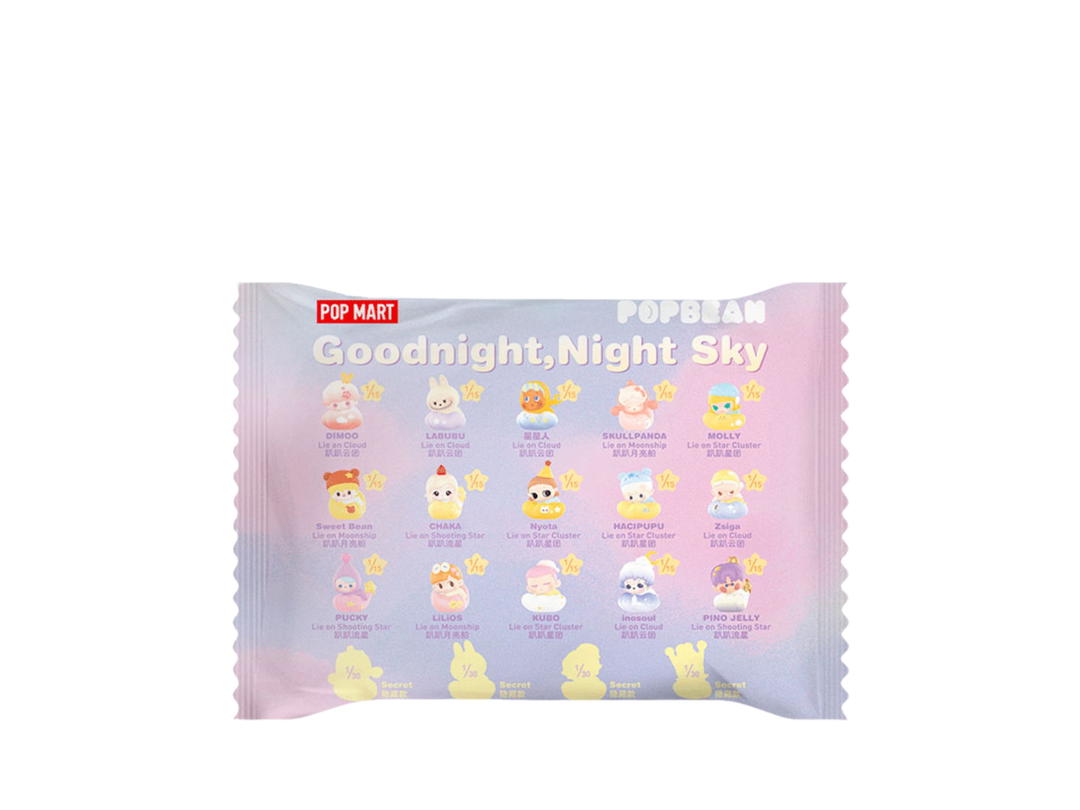 Pop Mart Pop Mart Pop Bean Goodnight, Night Sky Series(1 Pc Per Pack) Single Box