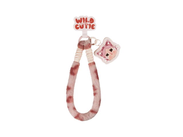 Pop Mart (เช็คการ์ด) Pop Mart Pink Cutie Crybaby Wild But Cutie Series-Phone Charm Blind Box Multicolor - view 1