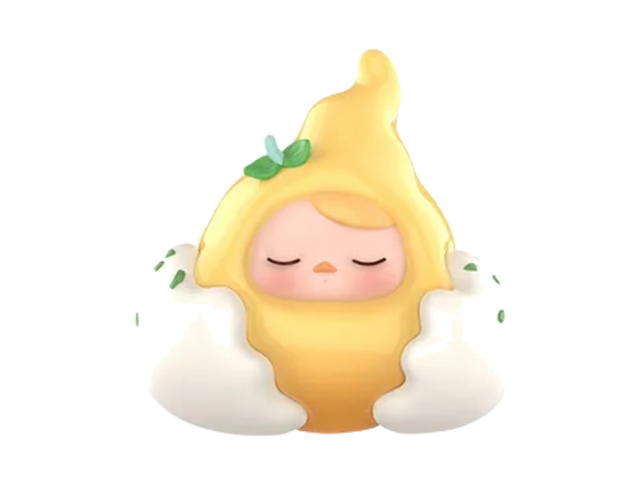 Pop Mart (เช็คการ์ด) Pop Mart Poached Egg Pucky Egg Beanie Series Figures - view 1