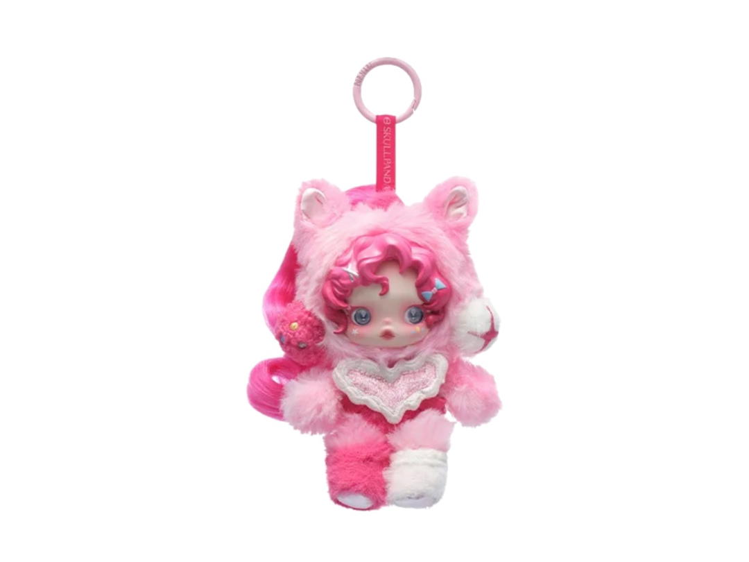 Pop Mart (เช็คการ์ด) Pop Mart Pinkie Pie Skullpanda × My Little Pony Series Plush Doll Pendant