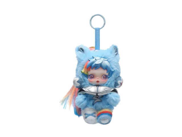 Pop Mart (เช็คการ์ด) Pop Mart Rainbow Dash Skullpanda × My Little Pony Series Plush Doll Pendant - view 1