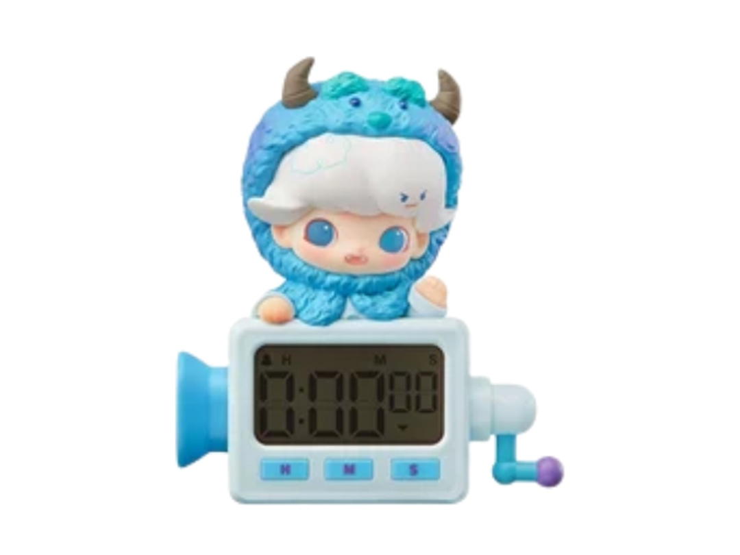 Pop Mart (เช็คการ์ด) Pop Mart Sulley Dimoo World X Pixar Series-Timer Fridge Magnet Blind Box