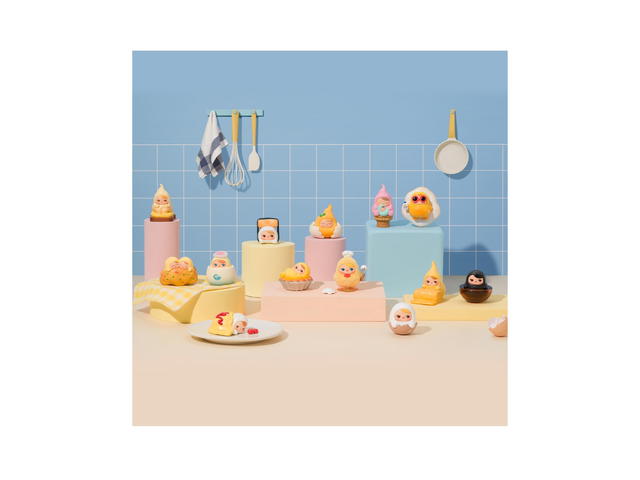 Pop Mart (เช็คการ์ด) Pop Mart Steamed Egg Pucky Egg Beanie Series Figures - view 3