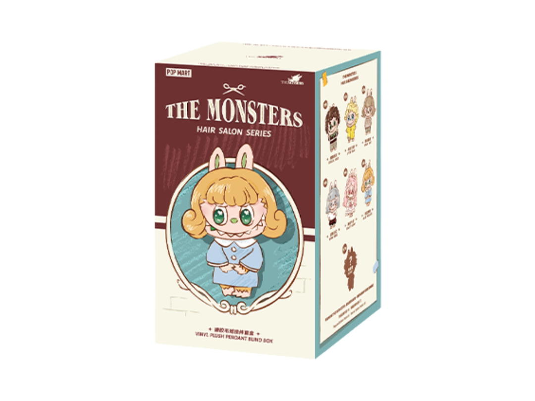 Pop Mart Pop Mart THE MONSTERS Hair Salon Series Vinyl Plush Pendant Blind Box Single Box
