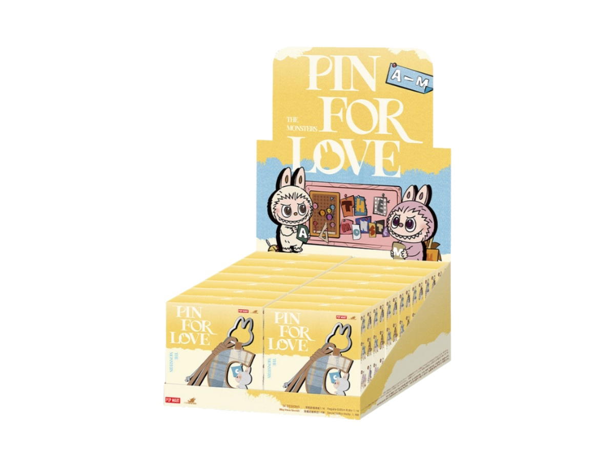 Pop Mart Pop Mart The Monsters Pin For Love Series- Letter Pendant Blind Box (A-M) Whole Set