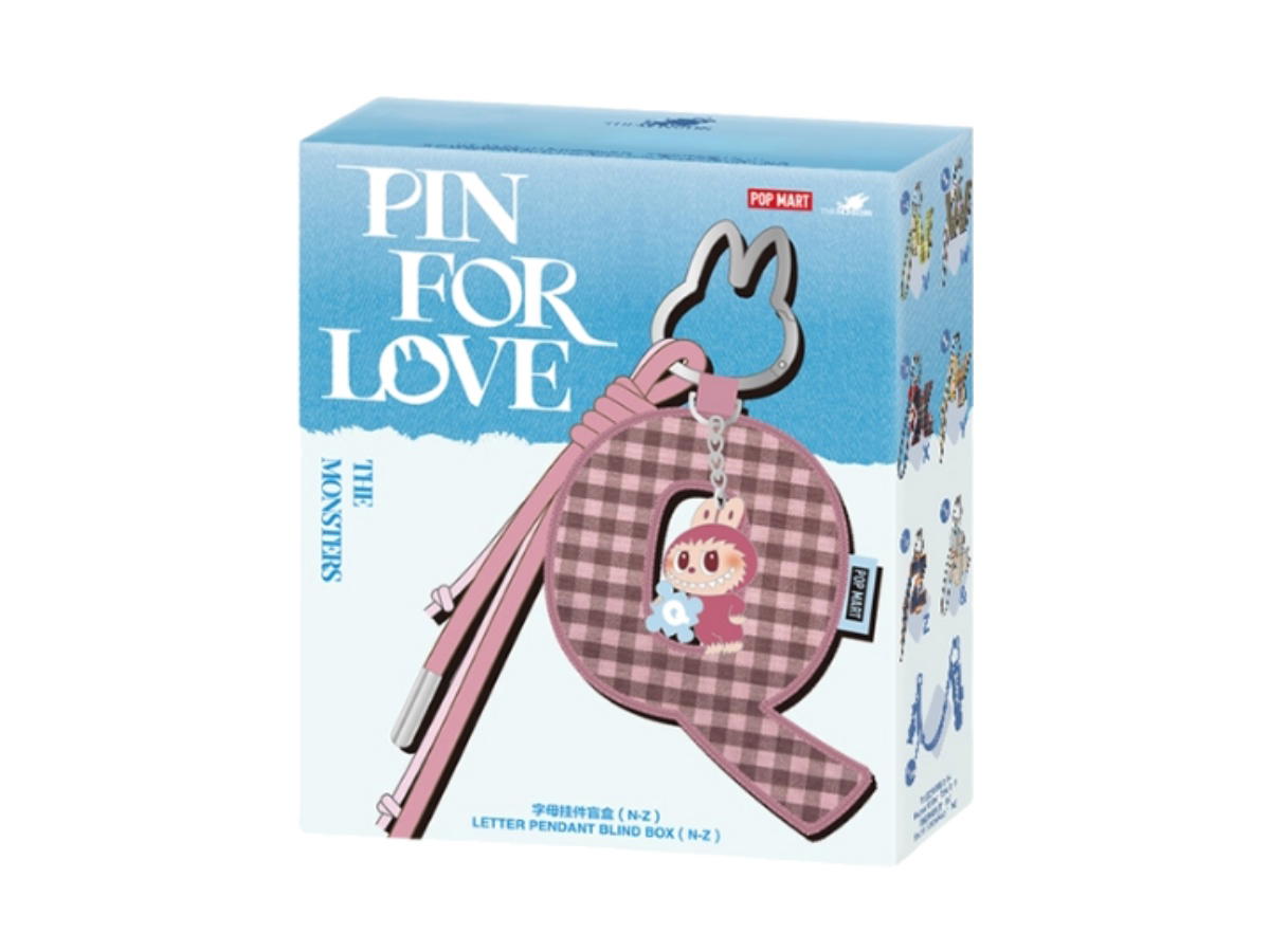 Pop Mart Pop Mart The Monsters Pin For Love Series- Letter Pendant Blind Box (N-Z) Single Box