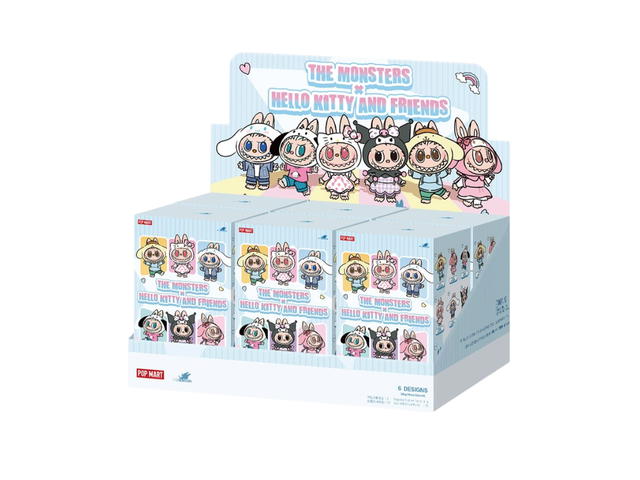 Pop Mart Pop Mart The Monsters X Hello Kitty And Friends Series-vinyl Plush Pendant Blind Box Whole Set - view 1