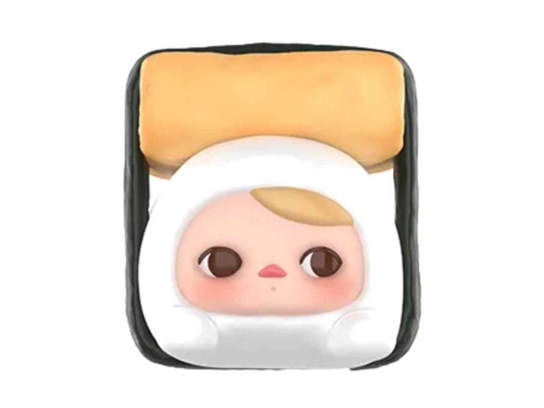 Pop Mart (เช็คการ์ด) Pop Mart Tamago Sushi Pucky Egg Beanie Series Figures