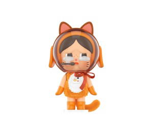 Buy Pop Mart Crybaby Space Cat Figurine Orange at Sasom – Authentic and Ready to Ship