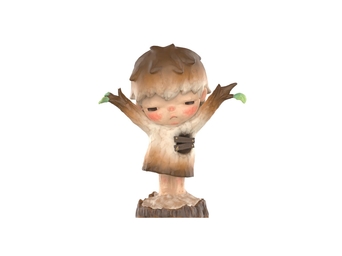 Pop Mart (เช็คการ์ด) Pop Mart Woodcarving Hirono Reshape Series Figures